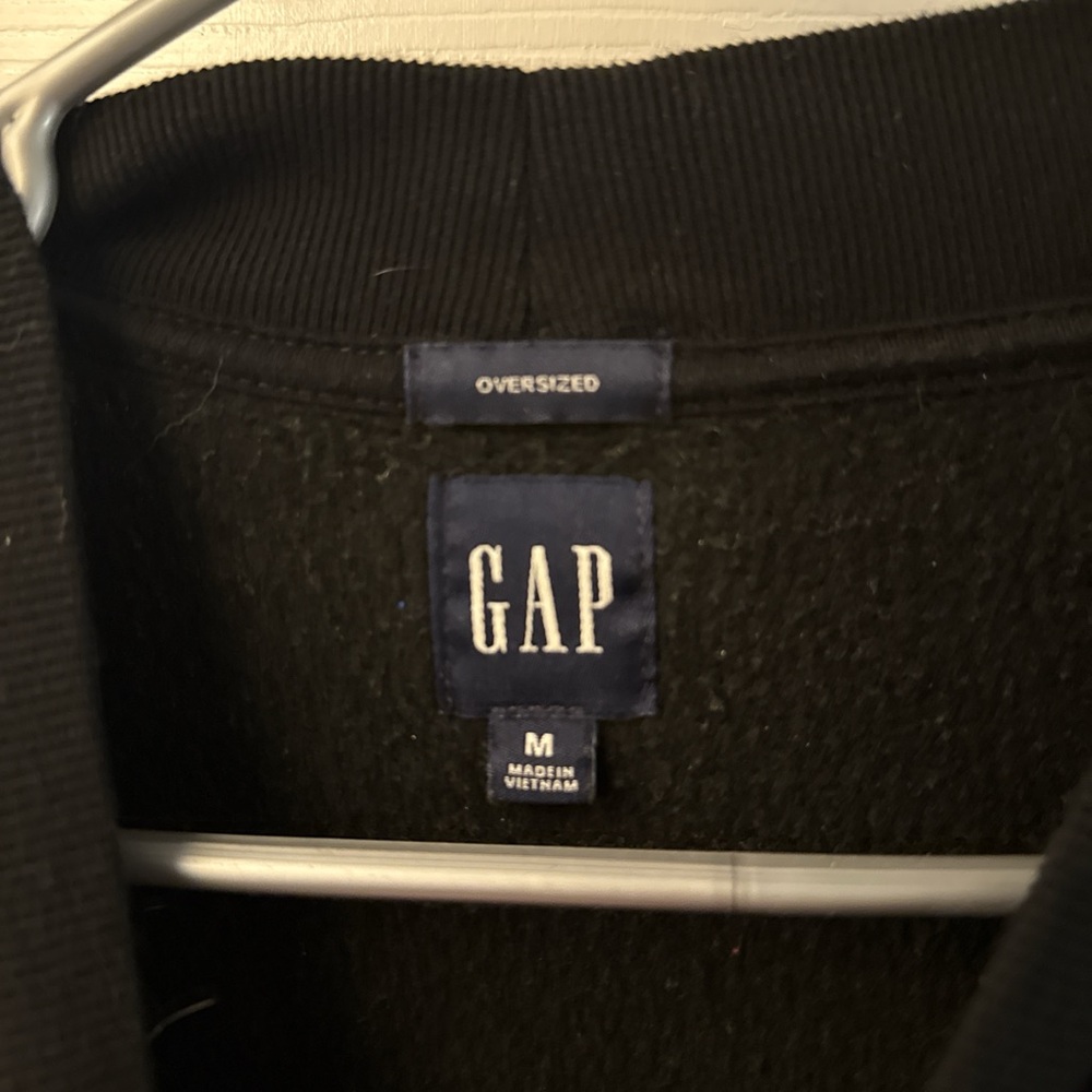 GAP Oversized Black Knit Jacket